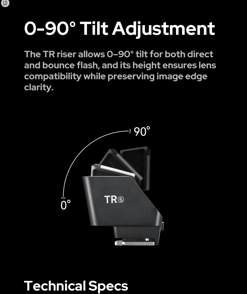 Godox TR TTL Hot Shoe Riser FS R Single Contact Folding Hot Shoe Riser For Godox Mini IFlash