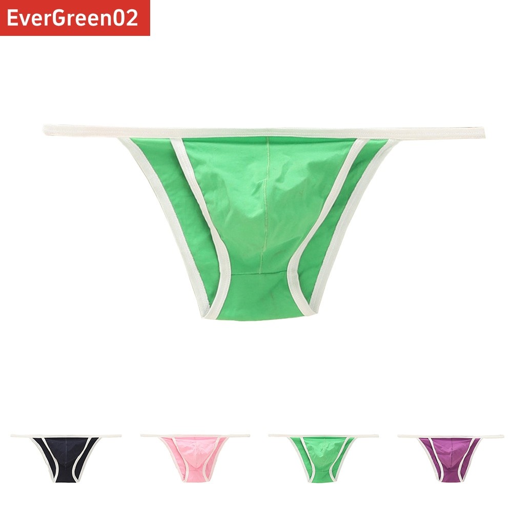 EGY Men Sexy Tanga String Bikini Contoured Pouch Fine Cotton Jersey