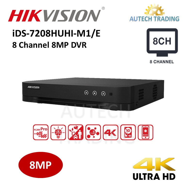 HIKVISION IDS 7208HUHI M1 E 8 Channel 5MP Full HD TURBO HD Digital