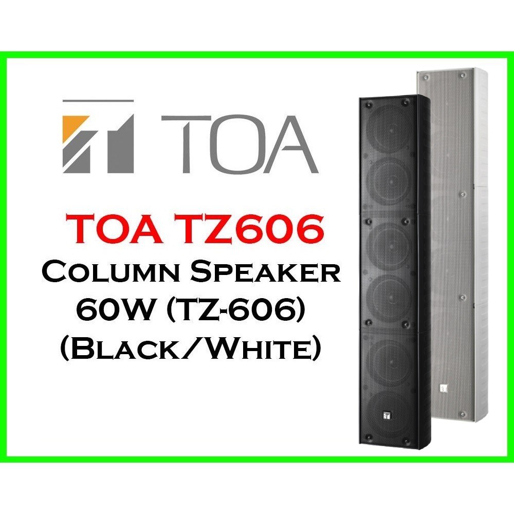 TOA TZ606 TZ 606 60W COLUMN SPEAKER BLACK WHITE Shopee Malaysia