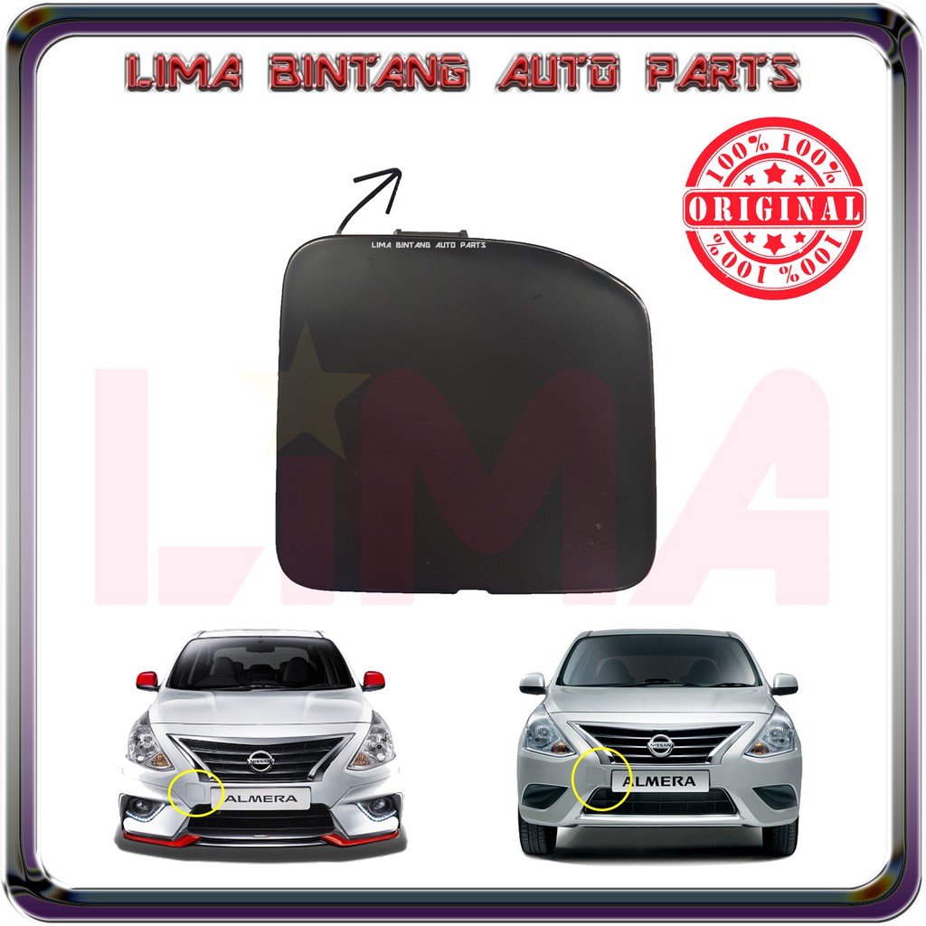 Nissan Almera N Front Bumper Towing Cover Cap Original