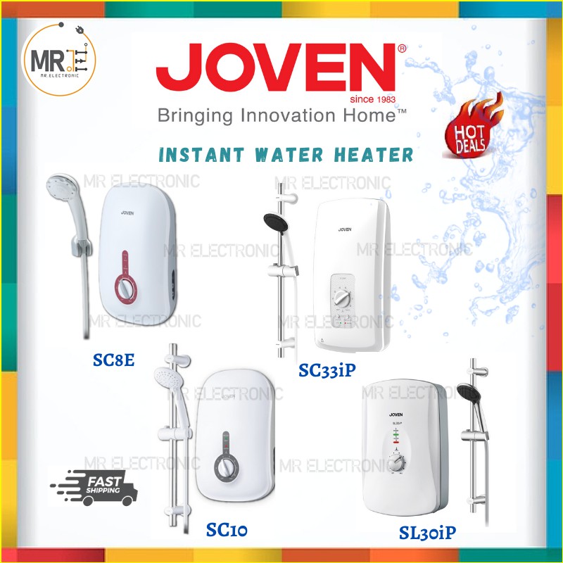 SHIP IN 24HOURS JOVEN Water Heater Instant Hot Shower With Pump