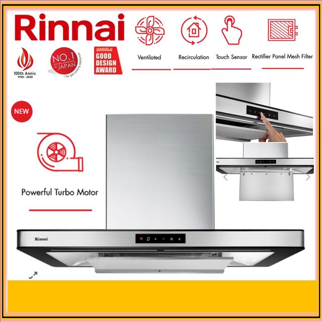 Rinnai RH C91A SSVR 90cm Chimney Hood RHC91ASSVR Cooker Hood Shopee