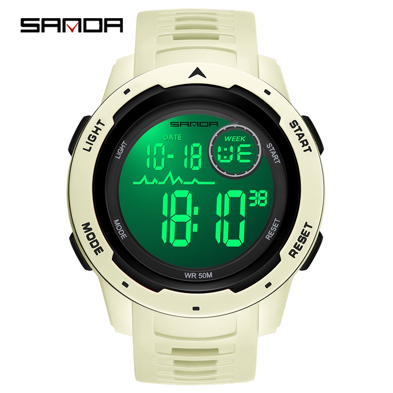 Sanda Fashion Personality Digital Large Dial Outdoor Sports Waterproof