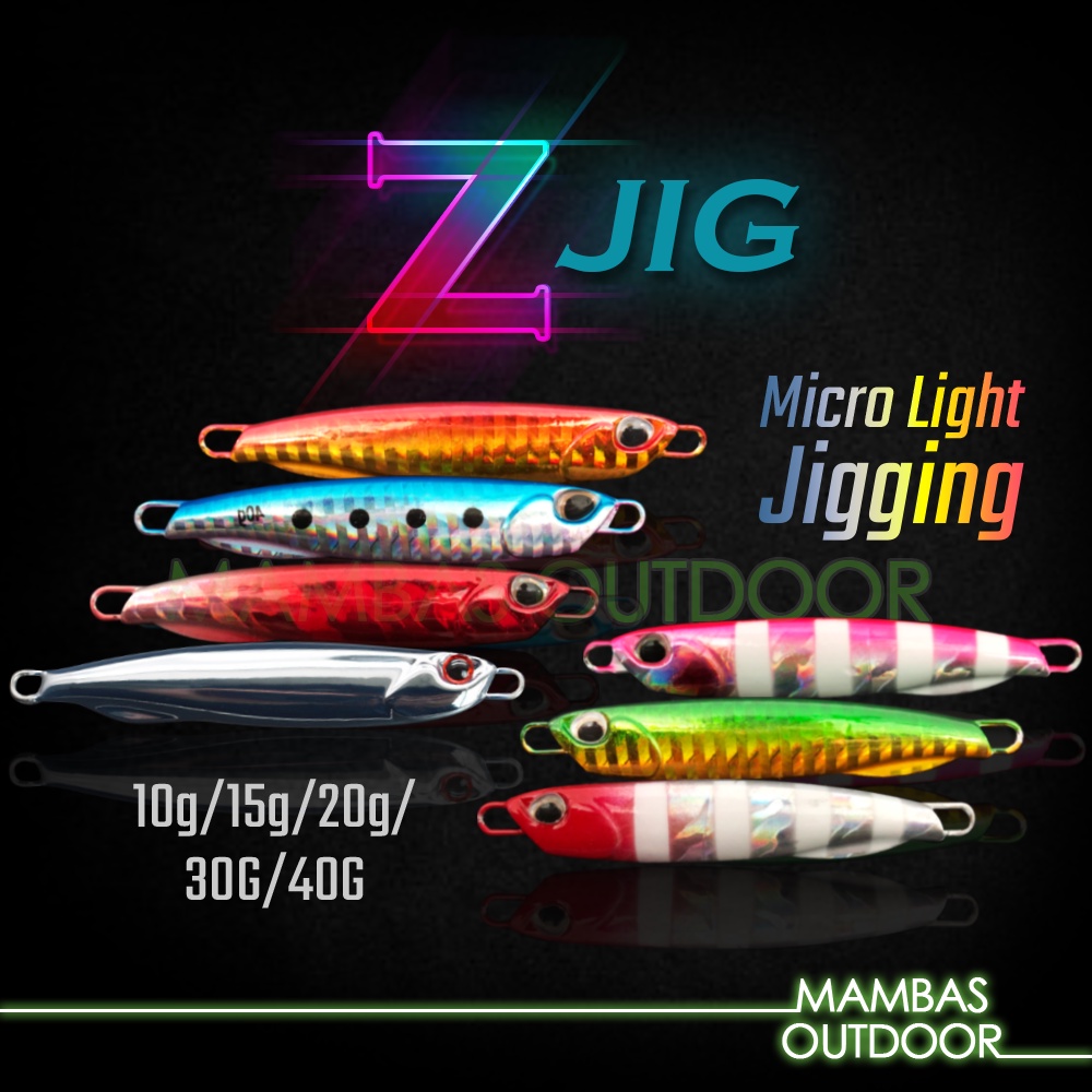 Mambas Z Jig G G G G G G Micro Light Jigging Fishing Chrome