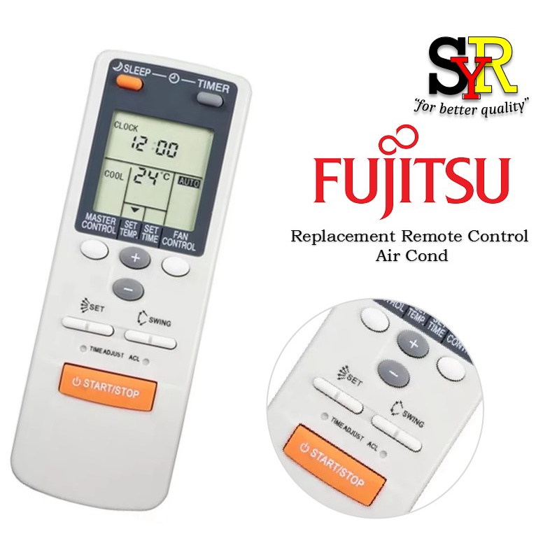 Fujitsu Ar Jw Ar Jw Arjw Air Cond Remote Control Replacement Air