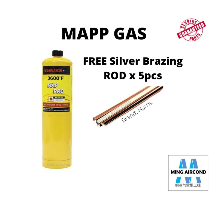 WELDING SOLDERING BRAZING MAPP GAS MAP PRO 14 1oz 400g FREE