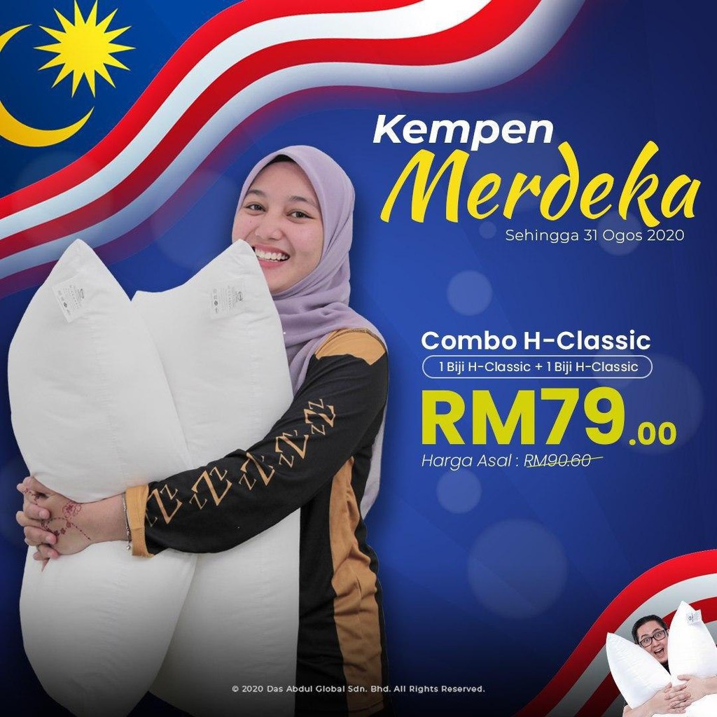 H CLASSIC MERDEKA SALE JUALAN MURAH BANTAL DAG PROMOTION