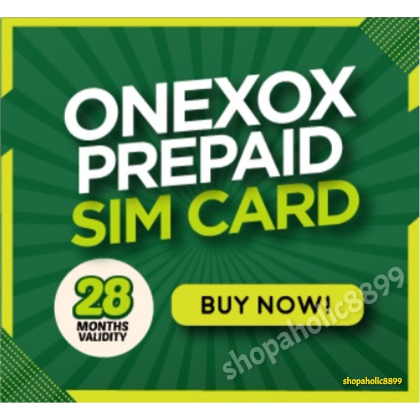 ONEXOX PREPAID 36 MONTHS VALIDITY SIMKAD NEW RANDOM NUMBER FREE 500MB