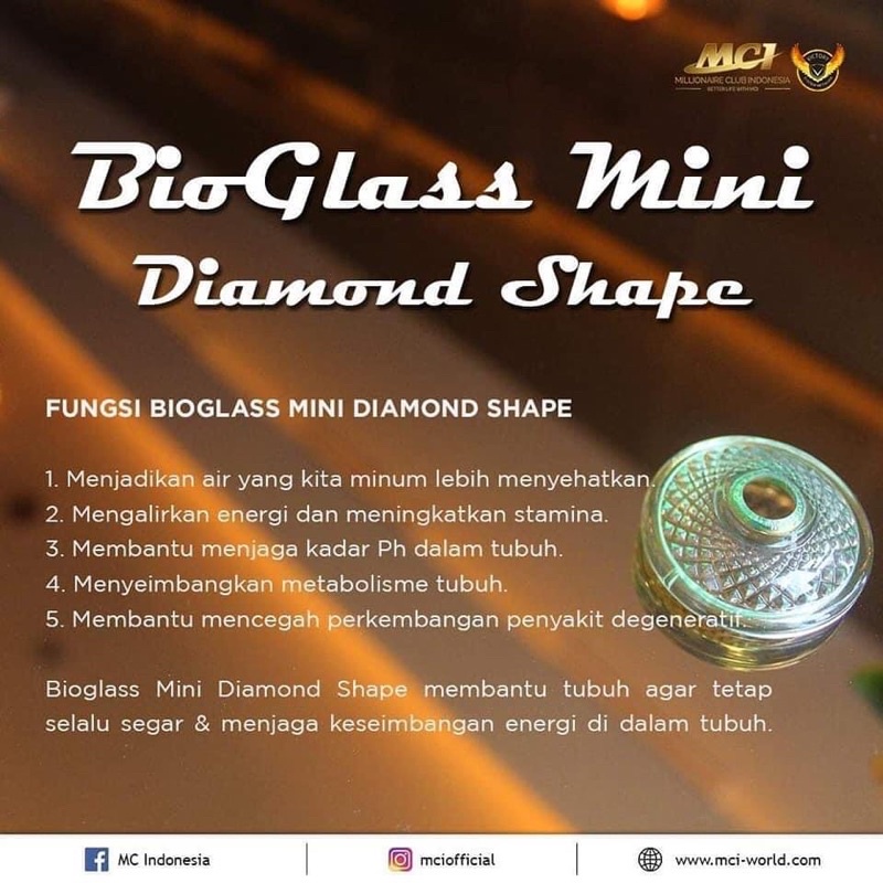 Bioglass Mini Diamond Shape Original Biomini Diamond Mini Ds Shopee