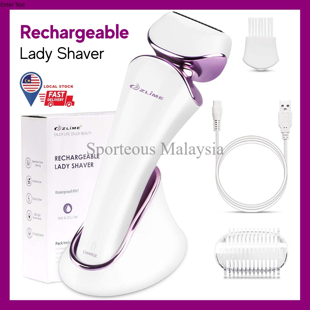 Ready Stock Rechargeable Electric Lady Shaver Body Hair Removal