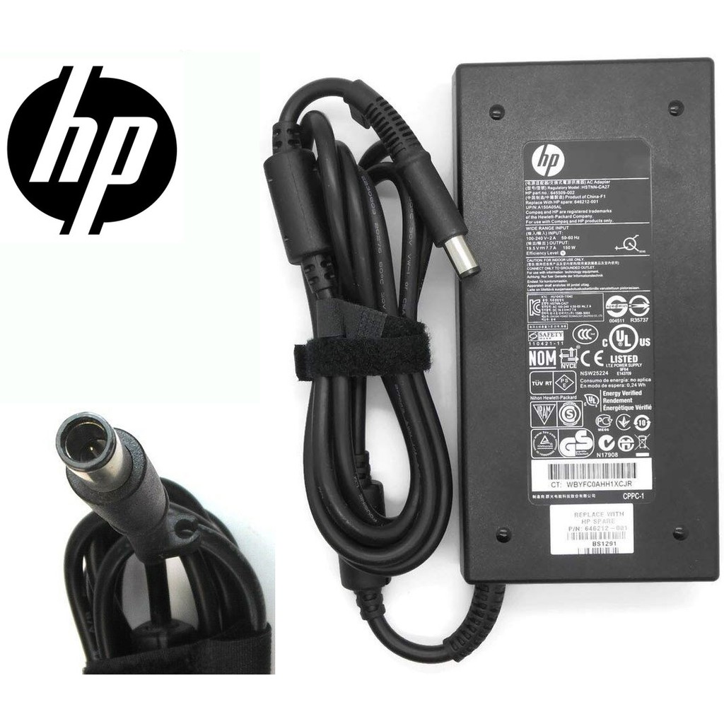 Original HP Probook Elitebook 19 5V 7 7A 150W Slim Smart Pin AC Power