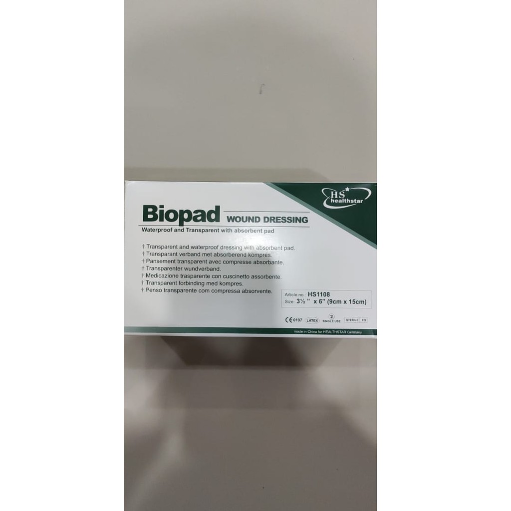 BIOPAD WOUND DRESSING 9cm X 15cm 50PCS Shopee Malaysia