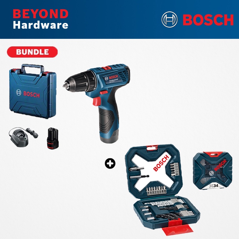 Bosch Bundle Gsr Li Gen Cordless Drill Driver Bosch Pcs X