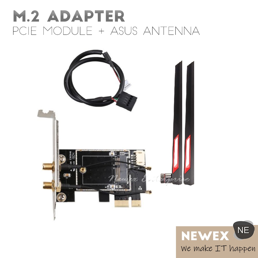 M 2 WiFi Adapter NGFF Key A E PCIE WLAN Module M 2 2230 2242 Slot For