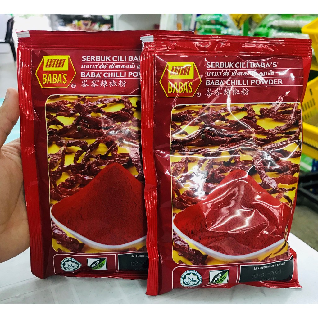 Baba S Serbuk Cili Chili Powder 125g Shopee Malaysia