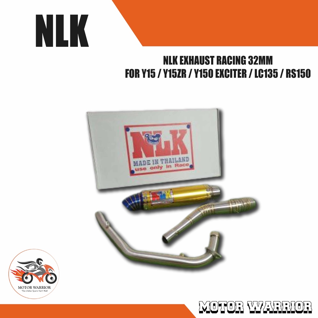 Exhaust NLK Racing 32 Mm Y15 Y15zr Y150 Exciter LC135 RS150