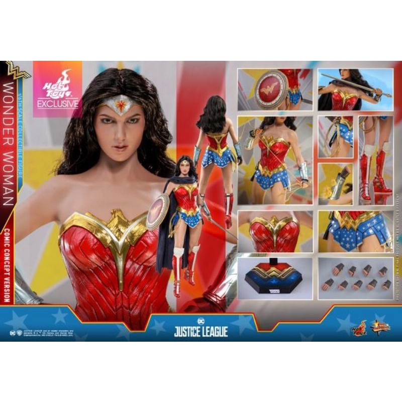 HOT TOYS MMS EXCLUSIVE DC JUSTICE LEAGUE WONDER WOMAN COMIC CONCEPT