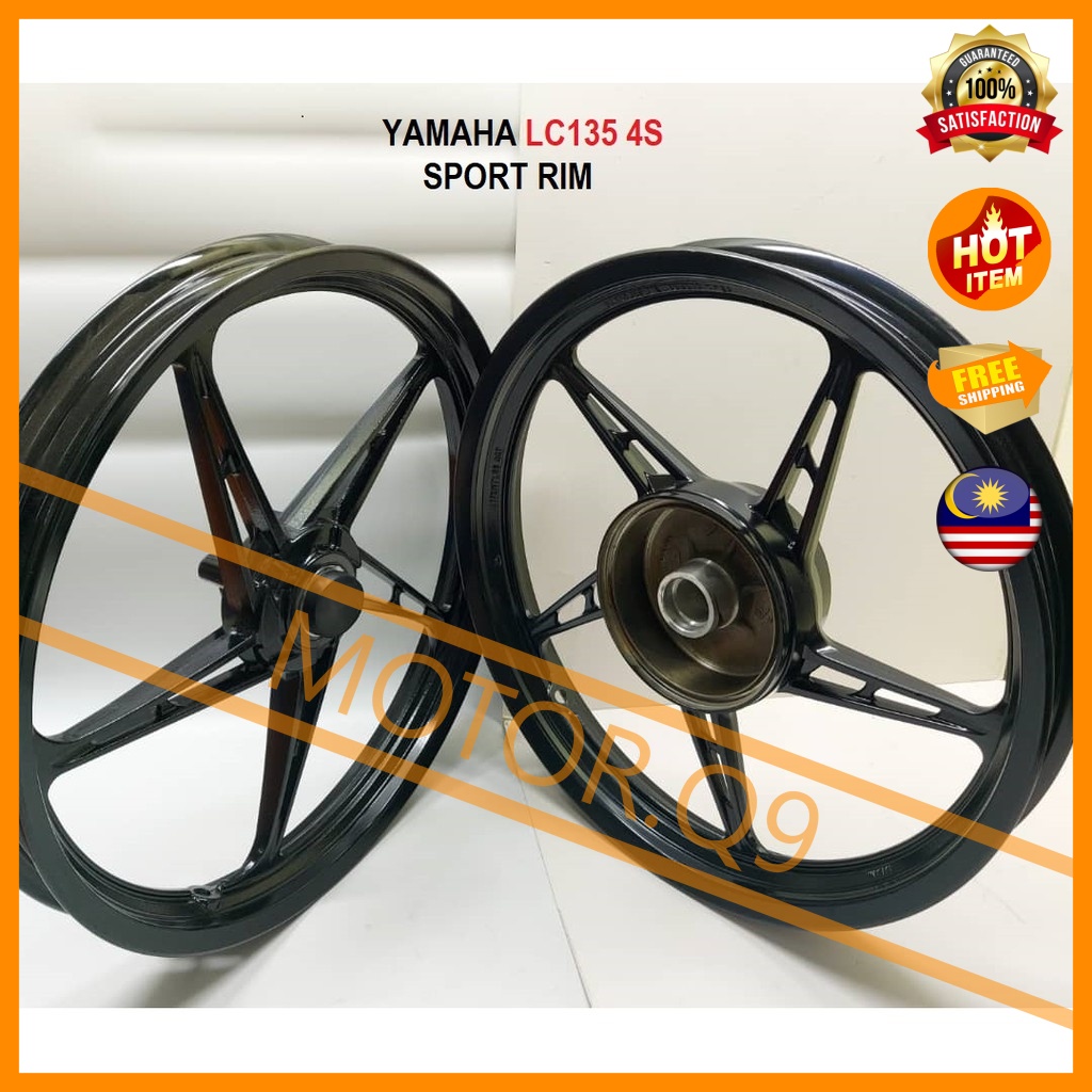 100 Original HLY Yamaha 135LC LC135 LC 135 4S Racing Black Sport