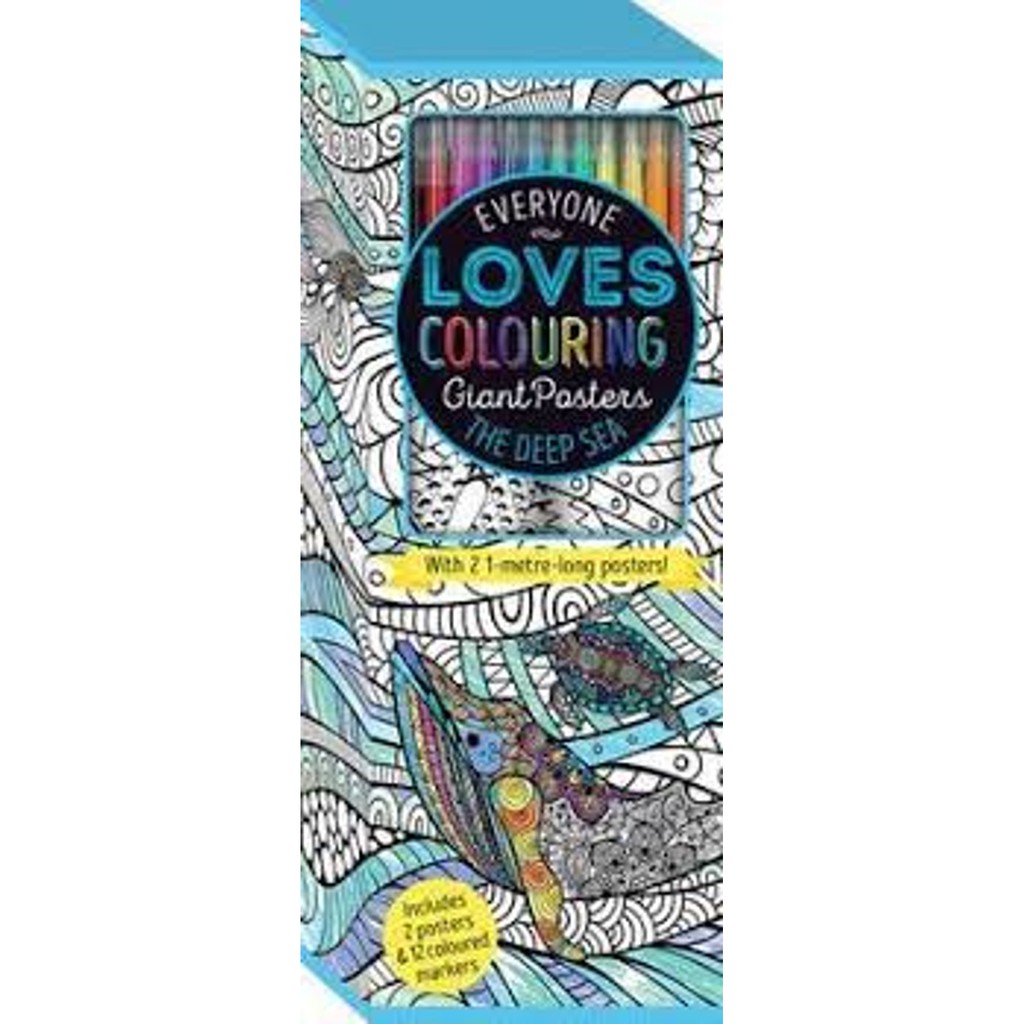 BBW Colouring Poster Box The Deep Sea ISBN Shopee