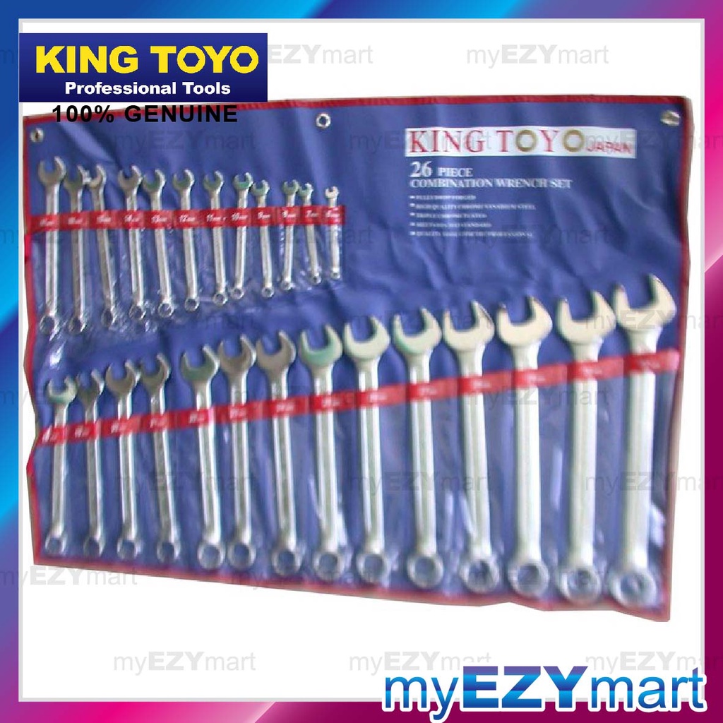 King Toyo Pcs Combination Wrench Set Mm Kt S Shopee