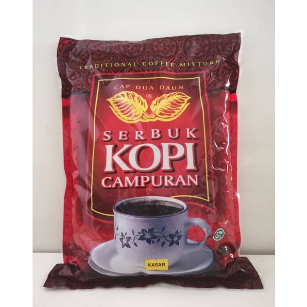 CAP DUA DAUN Serbuk Kopi Campuran 550g Serbuk Kasar Shopee Malaysia