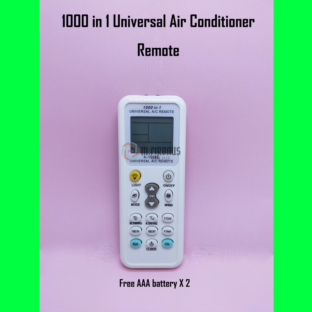 Universal Aircond Remote Control 100 Original 1000 In 1 Daikin York