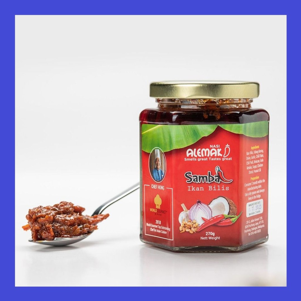 Alemak Nd Best Ready To Eat Anchovies Chilli Paste Spicy Natural