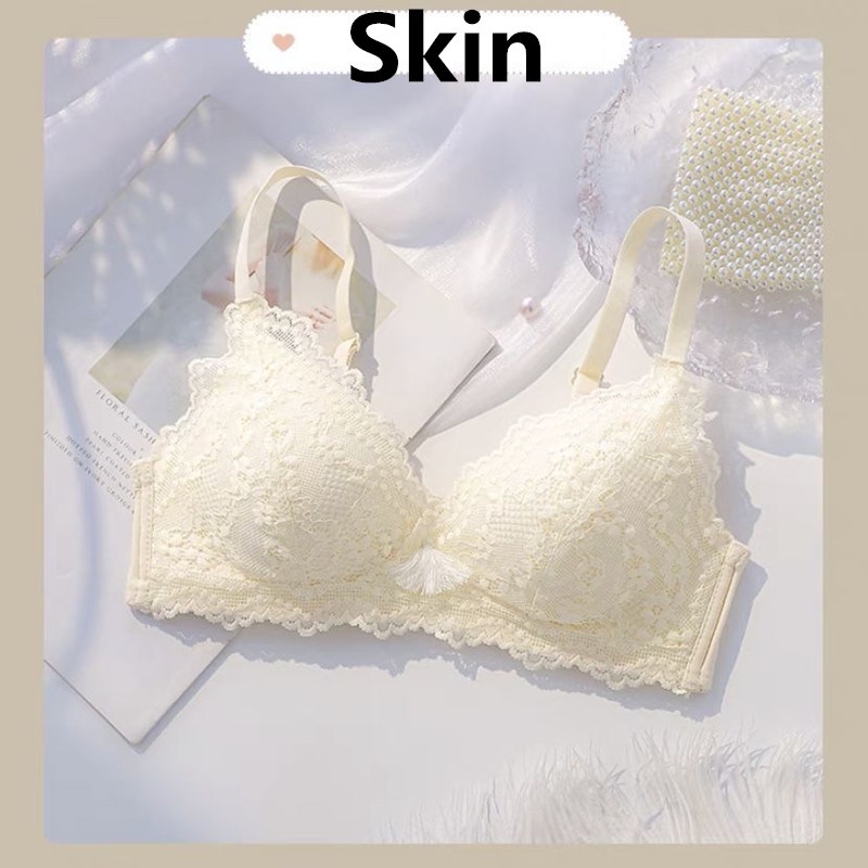 Fashion Sexy Lace Lingerie Women Bra Comfort Soft Thin Cup Wireless