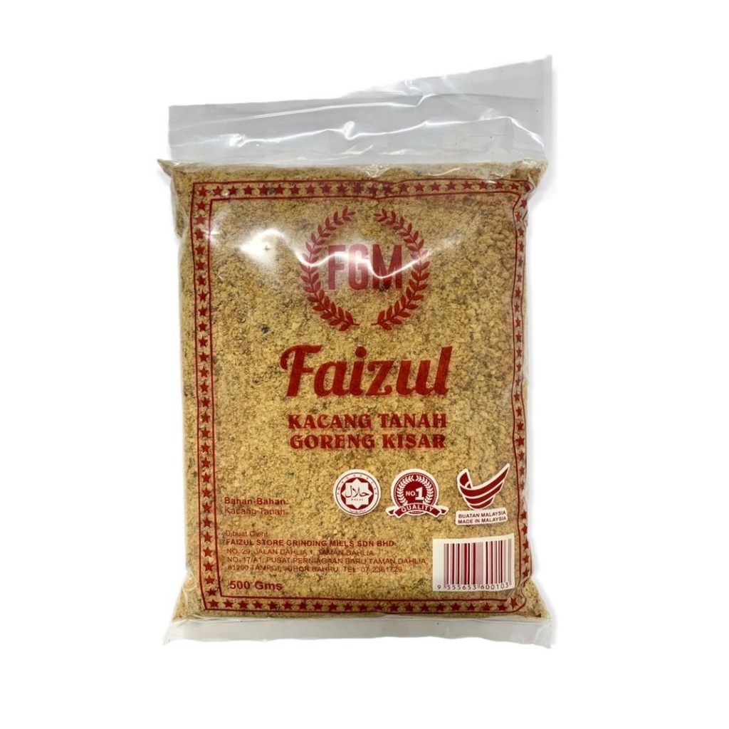 Serbuk Kacang Tanah Goreng Kisar G Tumbuk Hancur Faizul Roasted