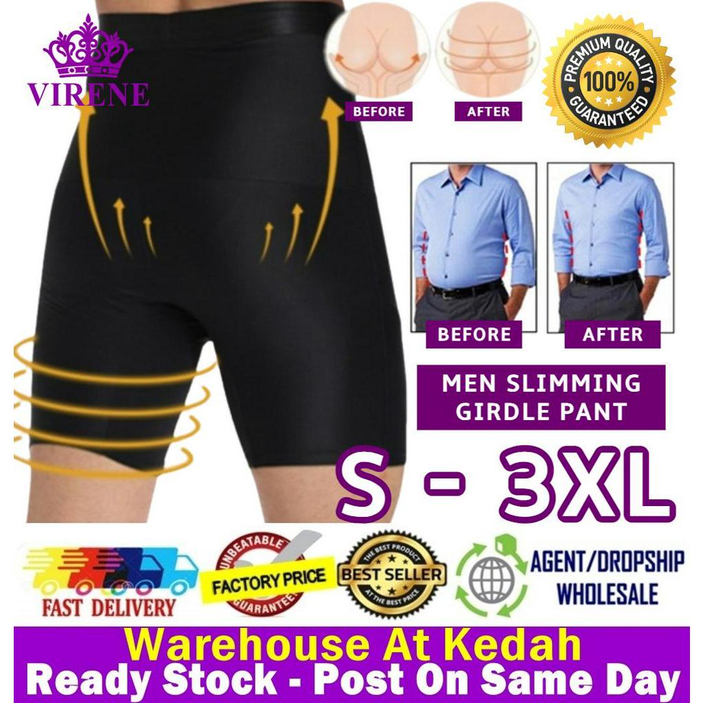 Men Girdle Pant Tummy Slimming Underwear Hip Lift Belly Reduce Open