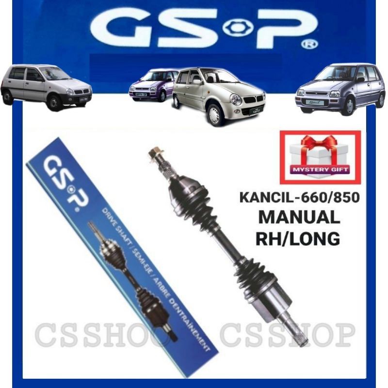 GSP PERODUA KANCIL 660 850 MANUAL DRIVE SHAFT RIGHT LONG NEW GSP