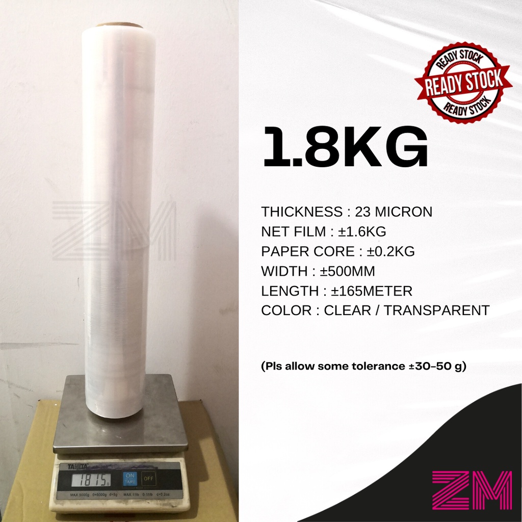 Mm Stretch Film Clear Black Kg Kg Kg Micron Micron