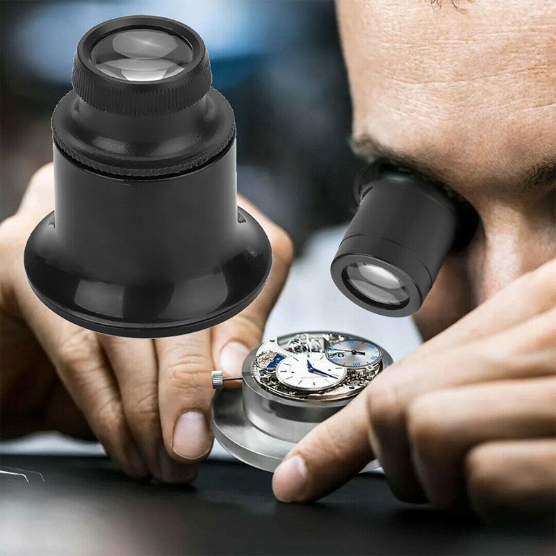 3X 5X 10X 15X 20X Portable Monocular Magnifying Lens Watchmakers