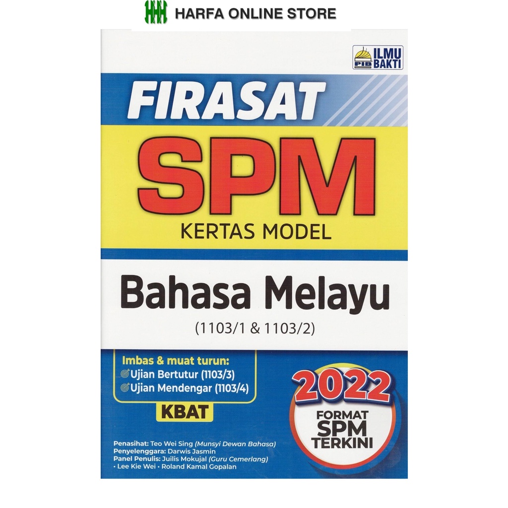 Buku Latihan Firasat SPM Kertas Model Bahasa Melayu 2022 Format SPM