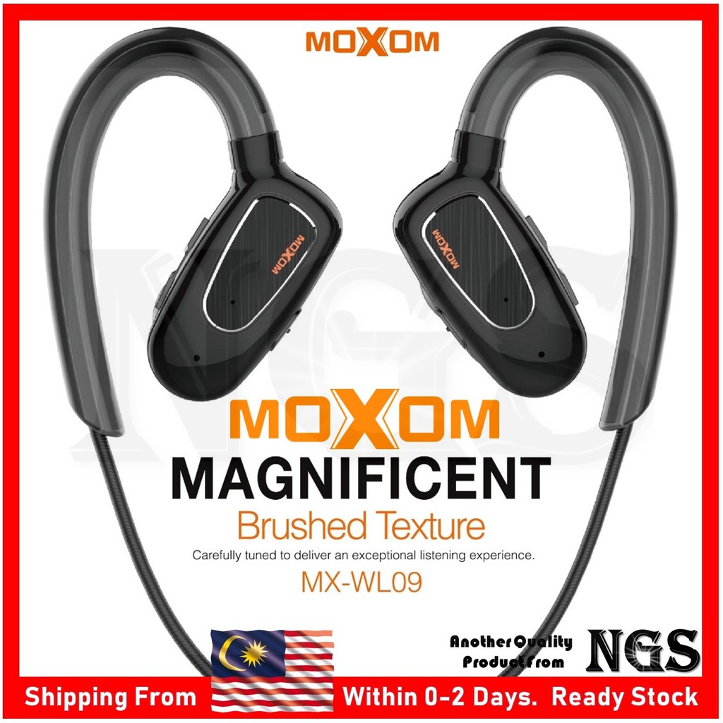 Original Moxom Mx Wl Noise Isolation Superbass Wireless Earphone