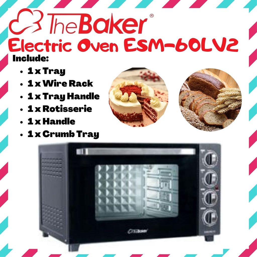 THE BAKER ELECTRIC OVEN ESM 60LV2 Shopee Malaysia