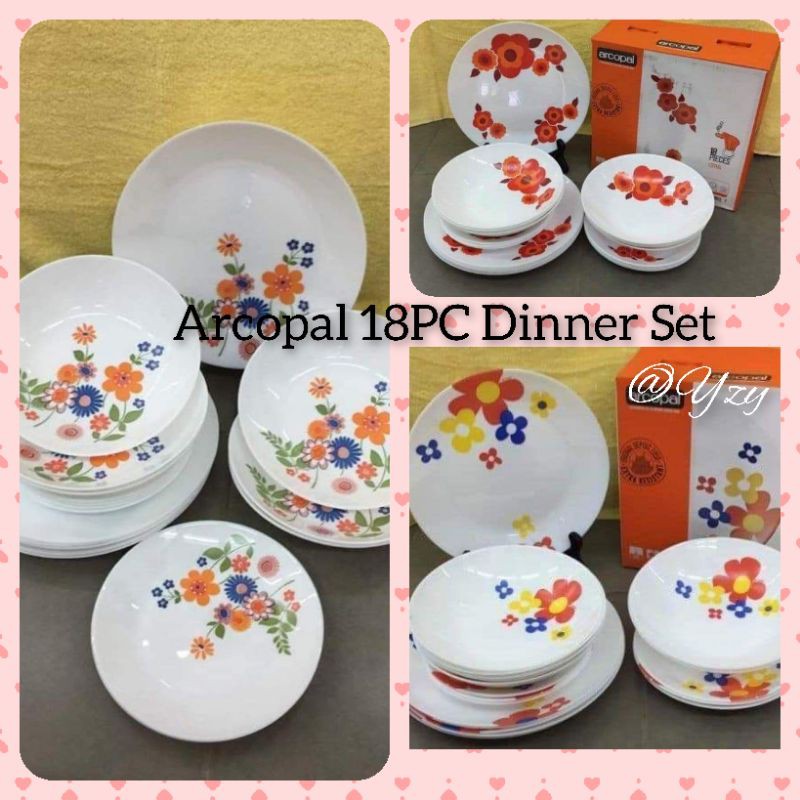 Arcopal Pc Dinner Set Shopee Malaysia