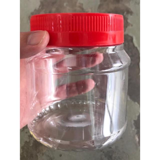 Balang Plastik Kuih Raya 700ml Murahhh Tutup Merah Atau Pink Atau Emas