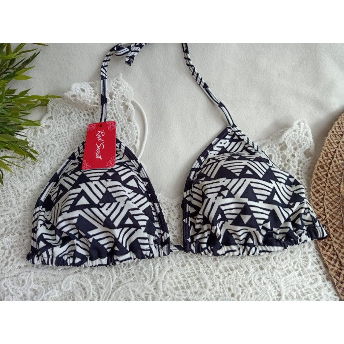 PUTIH HITAM Triangle Beach BIKINI WITH FOAM BK 3301 RXO Triangle Black