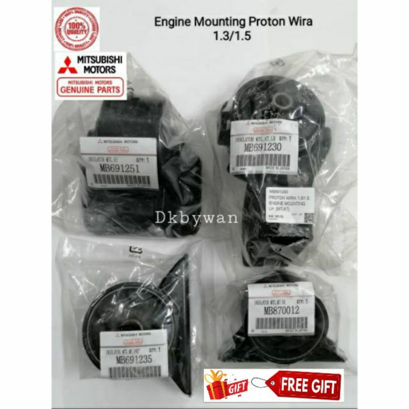 Original Mitsubishi Engine Mounting Set For Proton Wira