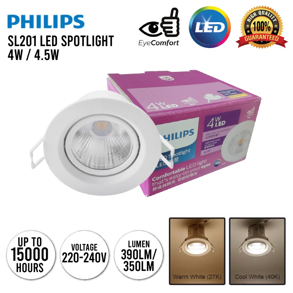 Philips Led Spotlight Eyeball Recessed Spotlight Sl W W Ceiling