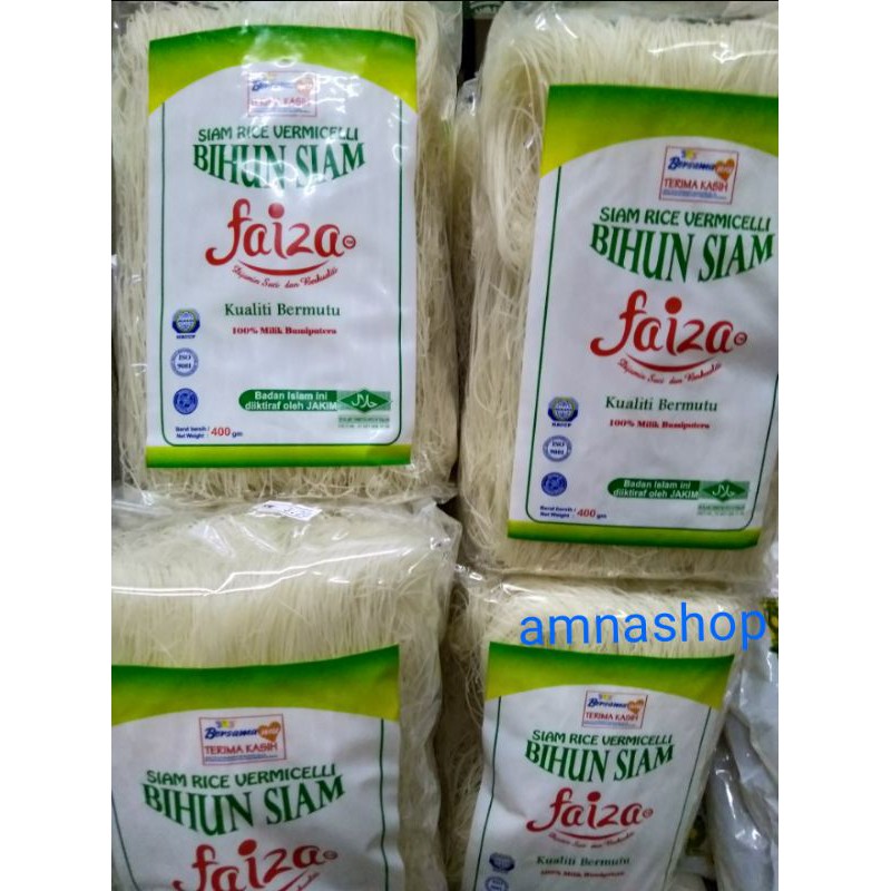 READY STOCK Faiza Bihun Siam Siam Rice Vermicelli 400gram Shopee