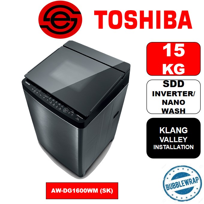 Kl Selangor Delivery Toshiba Sdd Inverter Nano Wash Washing Machine