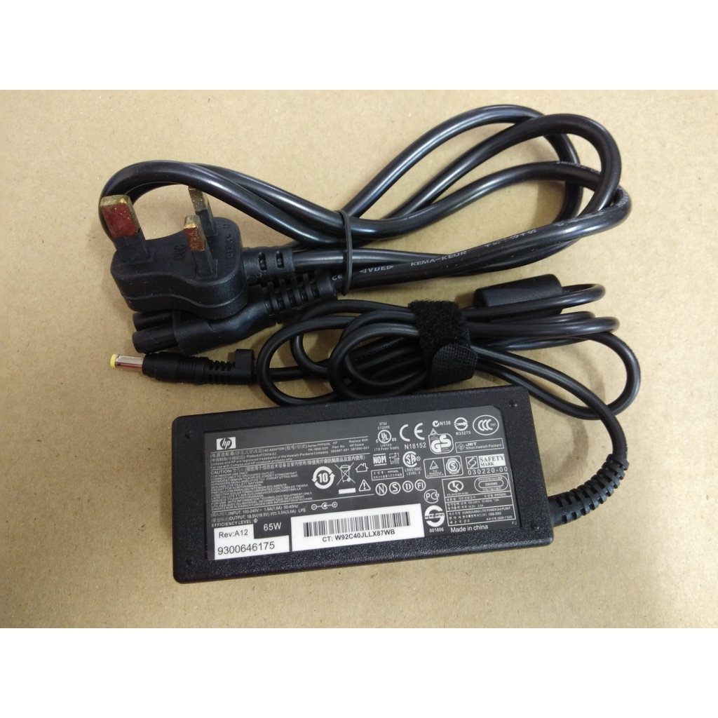 Hp Power Laptop Ac Adapter Power Cord Charger V A W Model