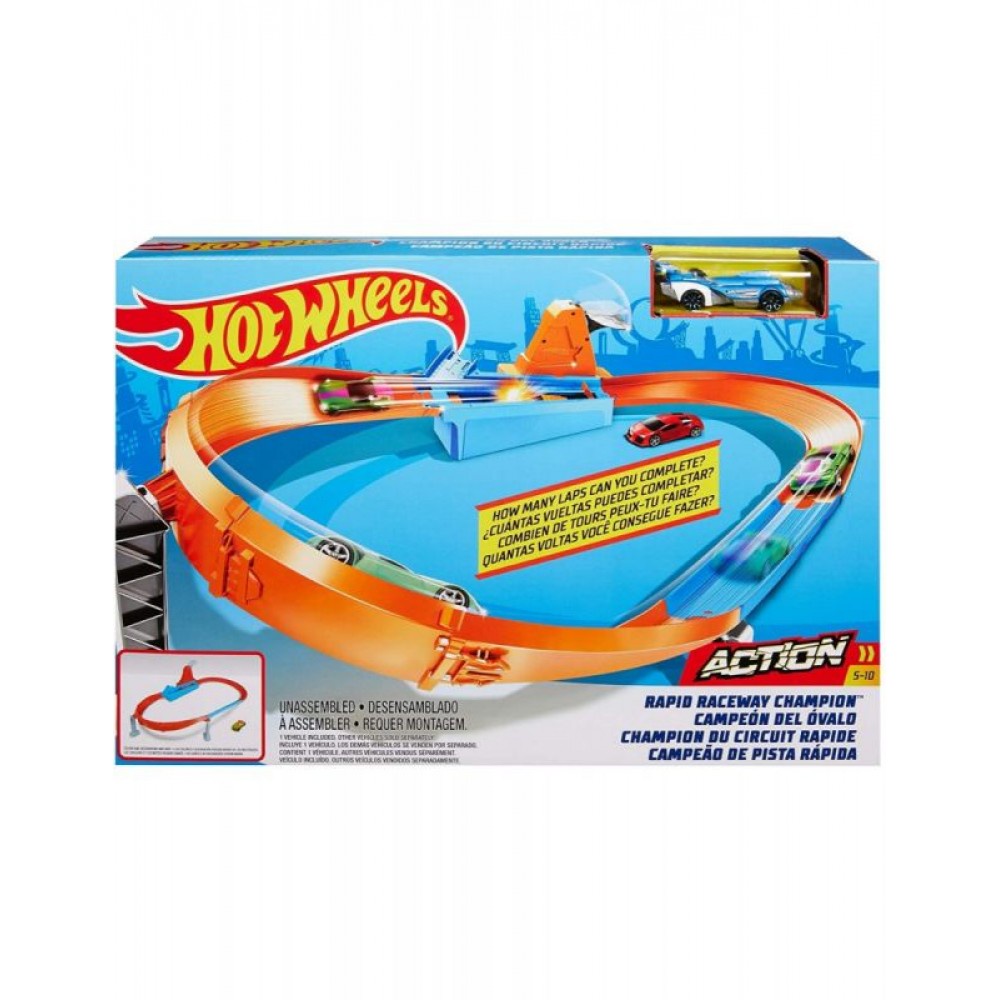 Hot WHEELS RAPID RACEWAY CHAMPION PLAY SET GBF Shopee Malaysia