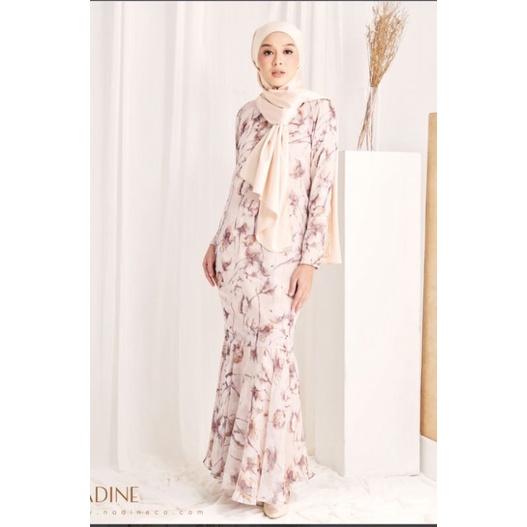 Baju Kurung Soft Nude Kurung By Nadine Couture Shopee Malaysia