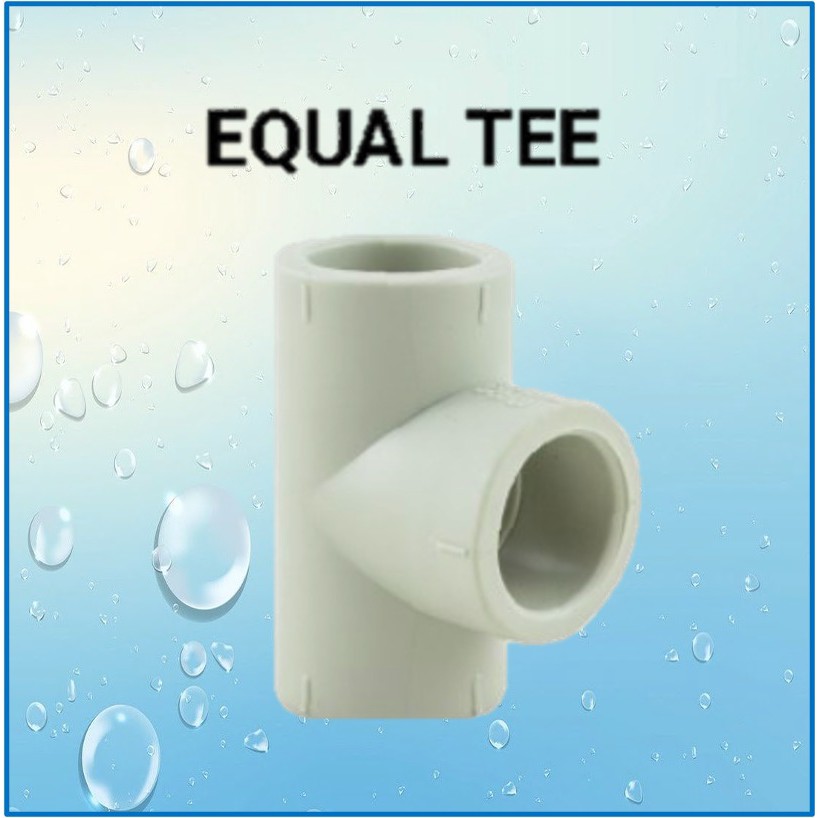 75mm PPR Equal Tee Joint 3way Adaptor Hot Cold PP R Water Penyambung Pipe Fitting Plastic