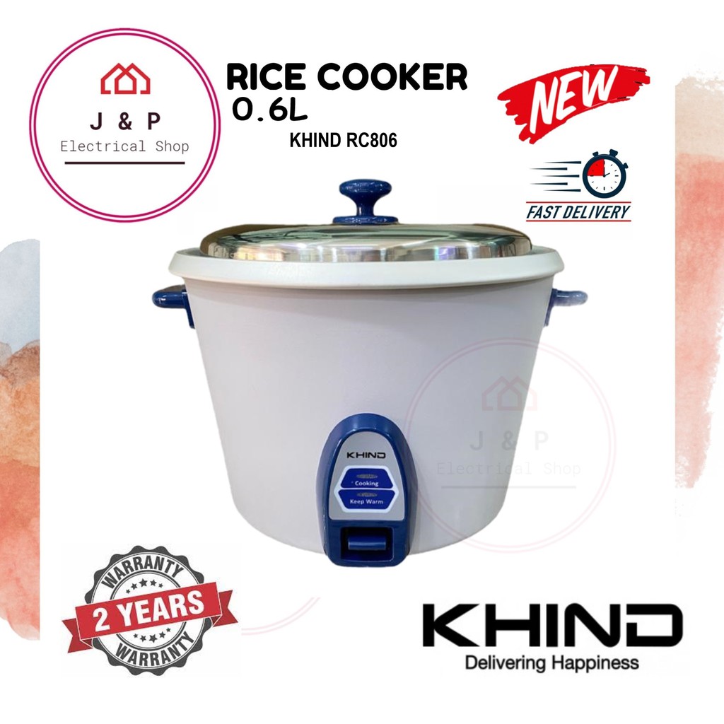 NEW ITEM KHIND Rice Cooker 0 6L RC806 电饭锅 READY STOCK 现货