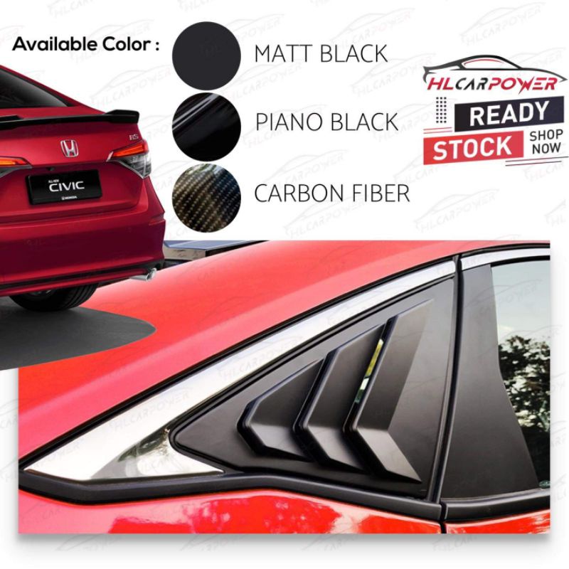 Honda Civic FE 2022 Triangle Window Cover Shopee Malaysia